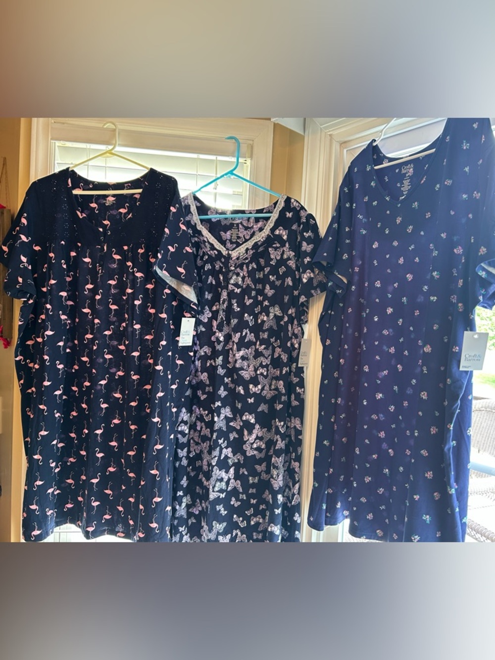3 NWT Women's Kohl’s Croft & Barrow Intimates Night Gowns SIZE 3XL